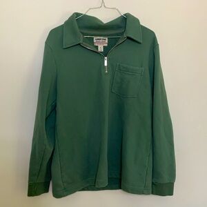 Vintage Green quarter zip